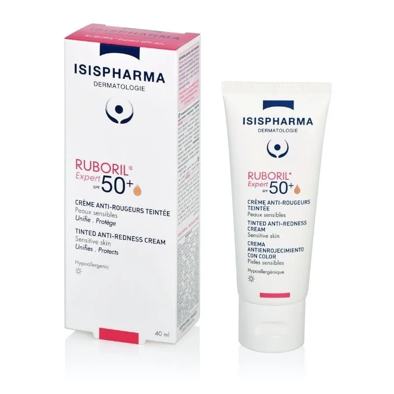 Crema Colorata Ruboril 50+ Expert Spf50, 40 Ml, Isispharma