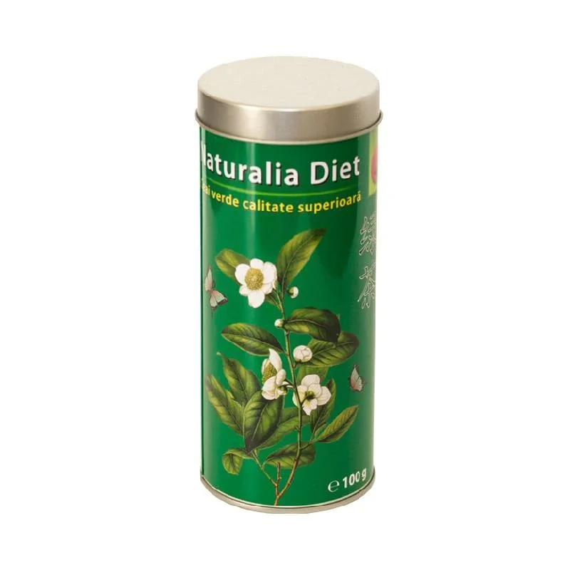 Ceai Verde Calitate Superioara Cutie De Metal NATURALIA DIET, 100 g