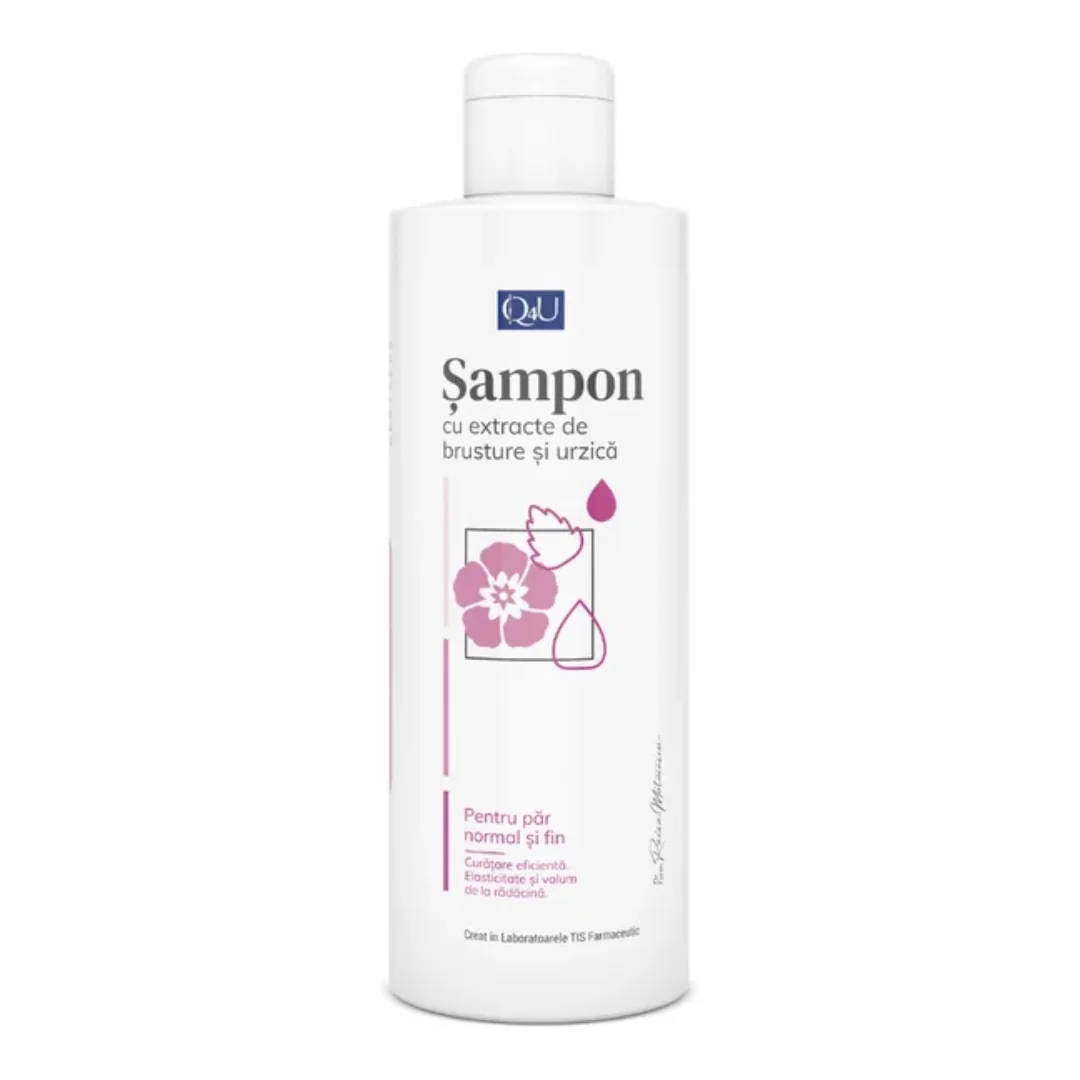 Sampon Cu Brusture Și Urzică Q4U, 250 Ml, Tis Farmaceutic