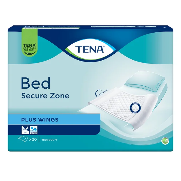 Protecție Pentru Pat Bed Plus, 180x80 Cm, 20 Bucăți, Tena