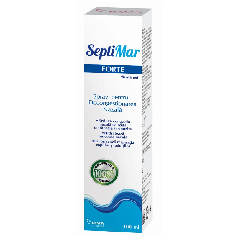 Septimar Forte Spray Cu Apa De Mare 3 Ani+, 100 Ml