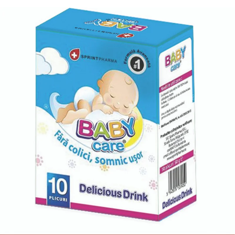 Baby Care Delicious Drink, 10 Plicuri, Probleme Digestive Copii