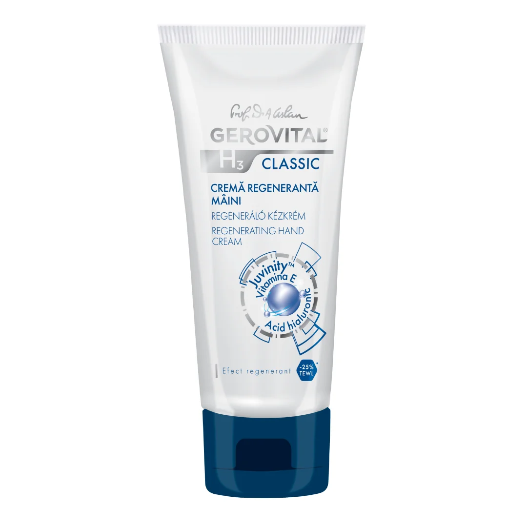 Crema Regeneranta Pentru Maini H3 Classic, 100 Ml, Gerovital