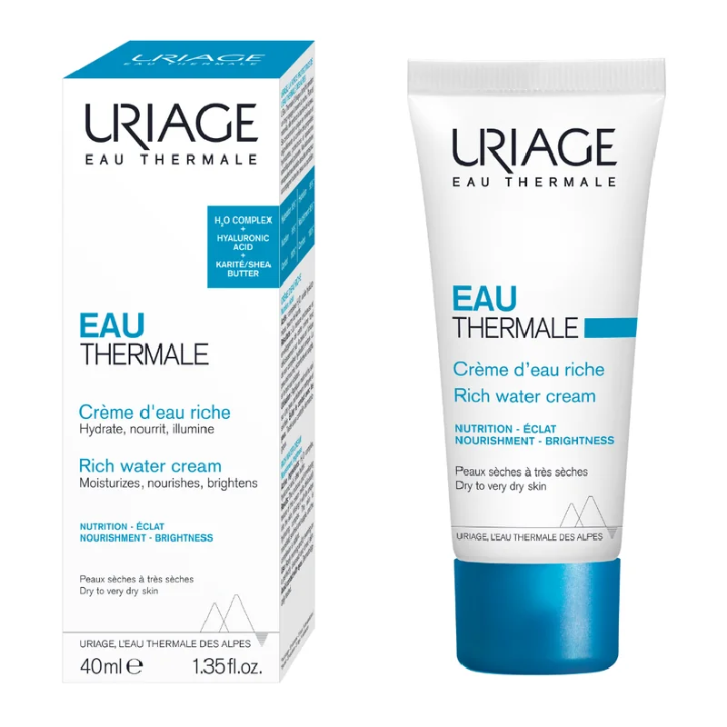 Crema Hidratanta Cu Textura Bogata Eau Thermale, 40 Ml, Uriage