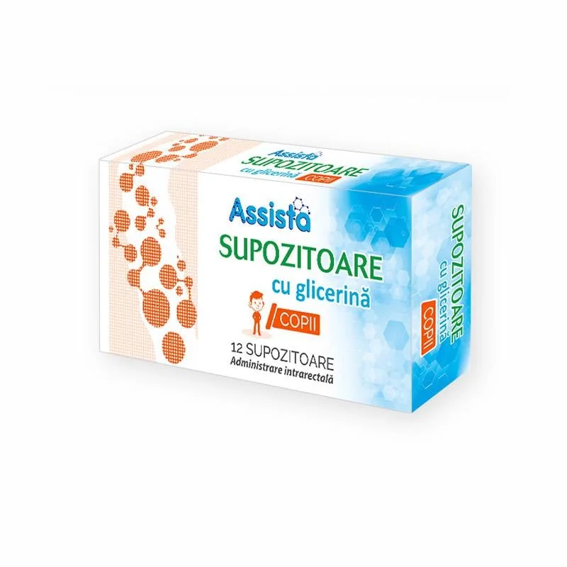 Supozitoare Cu Glicerina, Pentru Copii 1400 Mg*12 Bucăți, Assista