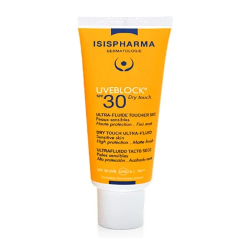 Fluid Protector Cu Efect Matifiant Dry Touch SPF30 UVEBLOCK, 40ml, Isispharma