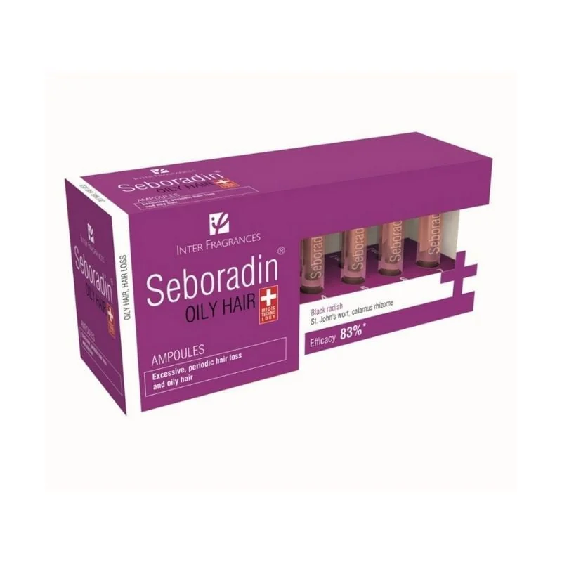 Seboradin Oily Tratament Periodic Pentru Căderea Parului, 14 Fiole* 5.5 Ml