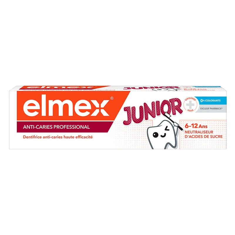 Pasta De Dinti Anti-Caries Professional Junior 6-12 Ani, 75 Ml, Elmex