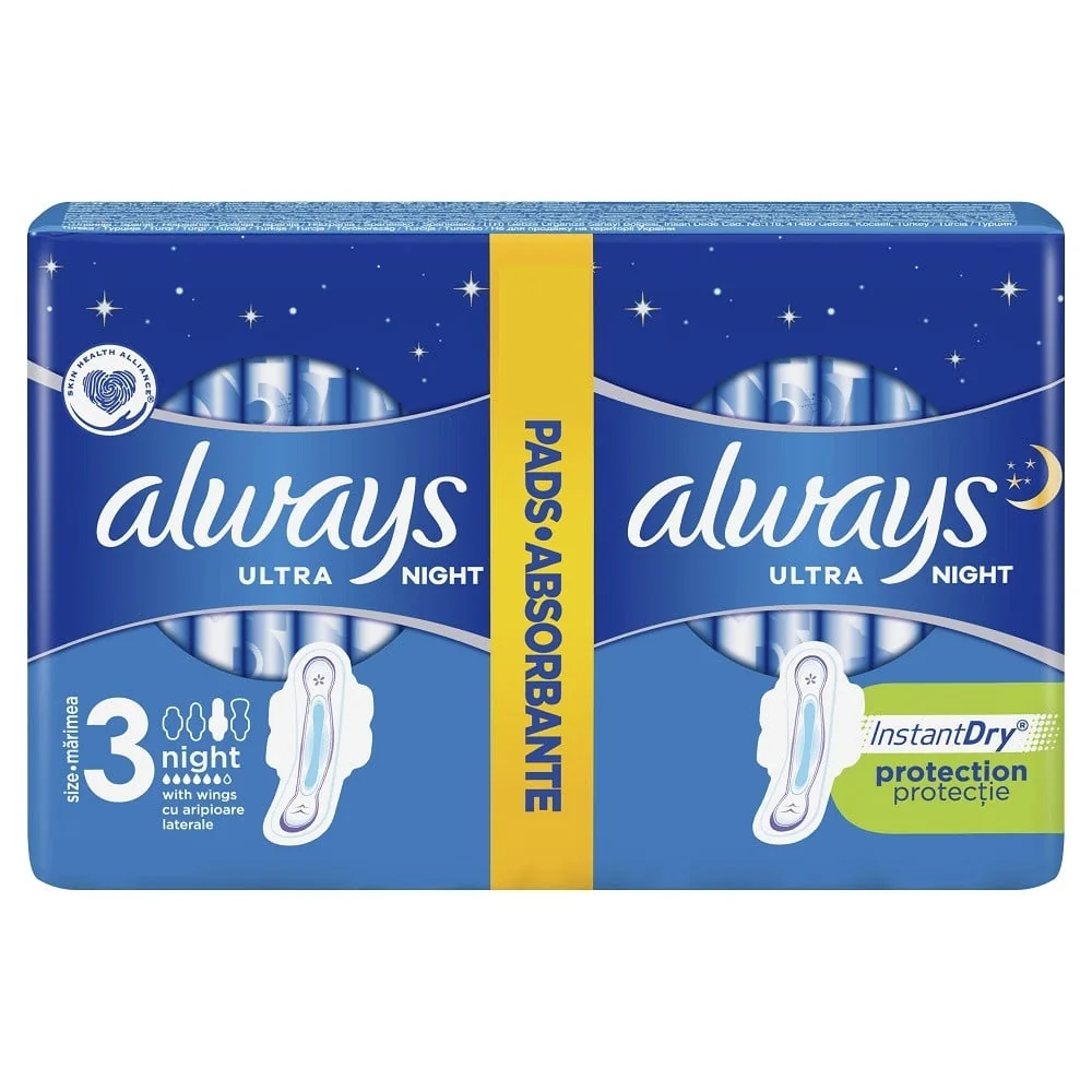Absorbante Ultra Night, 12 Bucați, Always
