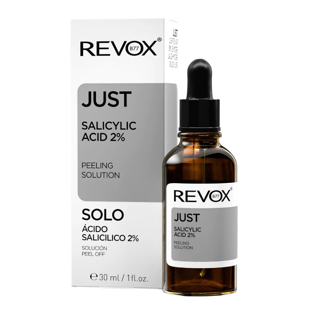 Solutie Exfolianta Cu Acid Salicilic 2% Just, 30 Ml, Revox