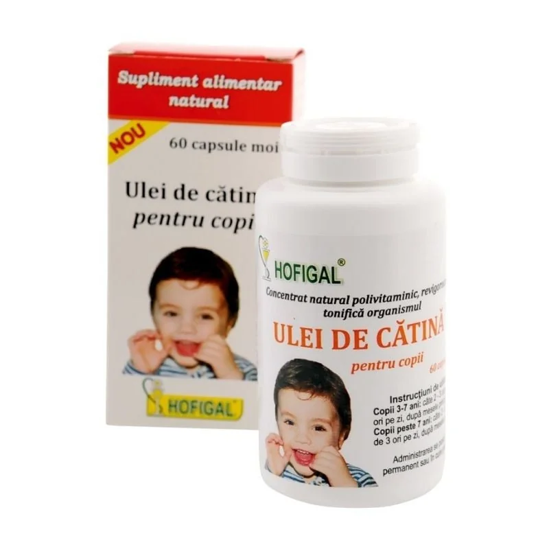 Ulei De Catina Pentru Copii, 60 Capsule, Hofigal