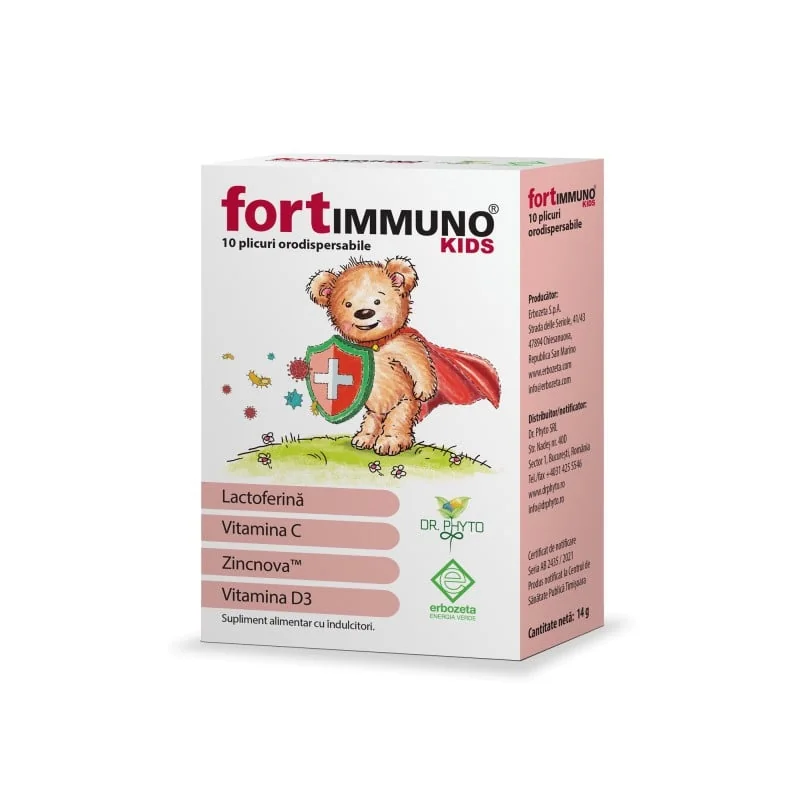 Fortimmuno Kids, 10 Plicuri, Dr. Phyto