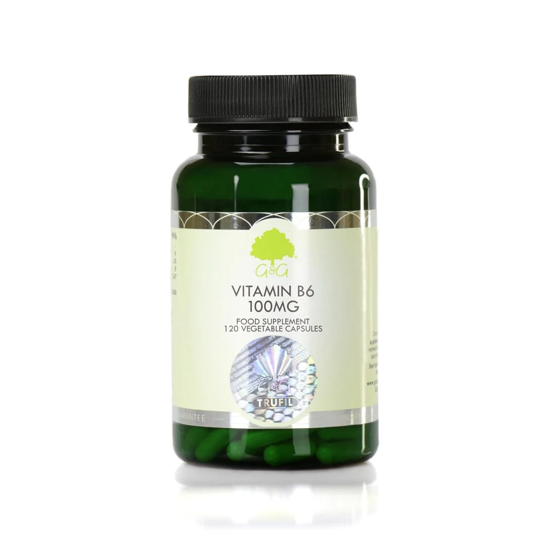 Vitamina B6 Piridoxina 100 Mg, 120 Capsule