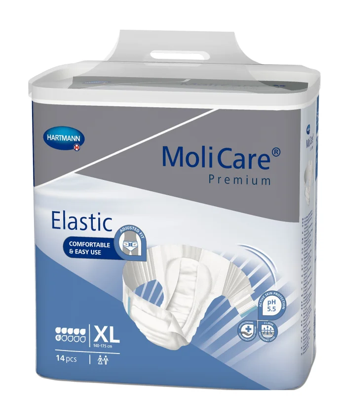 Scutece Molicare Premium Elastic 6 Picături XL X 14 Buc