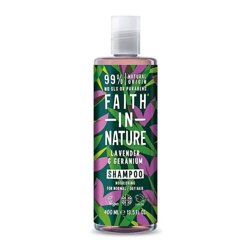 Faith In Nature Sampon Natural Nutritiv Cu Lavanda Si Muscata, 400 Ml