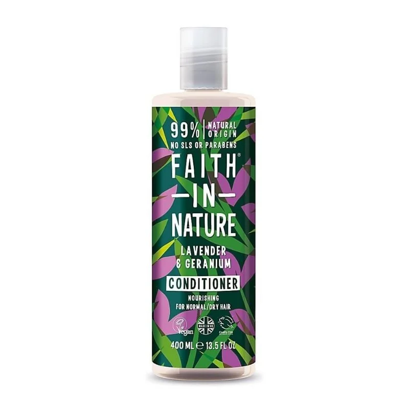 Faith In Nature Balsam Natural Nutritiv Cu Lavanda Și Muscata, 400 Ml