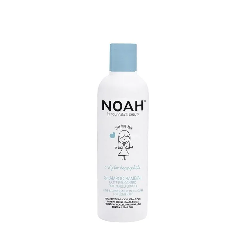 Noah Șampon Pentru Copii Cu Lapte & Zahar Pentru Par Lung, 250 Ml