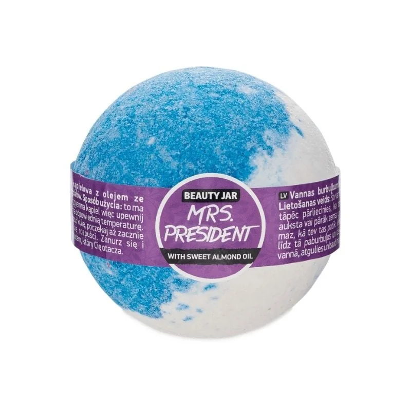 Beauty Jar Bila De Baie Efervescentă Cu Ulei De Migdale Dulci, Mrs. President, 150G