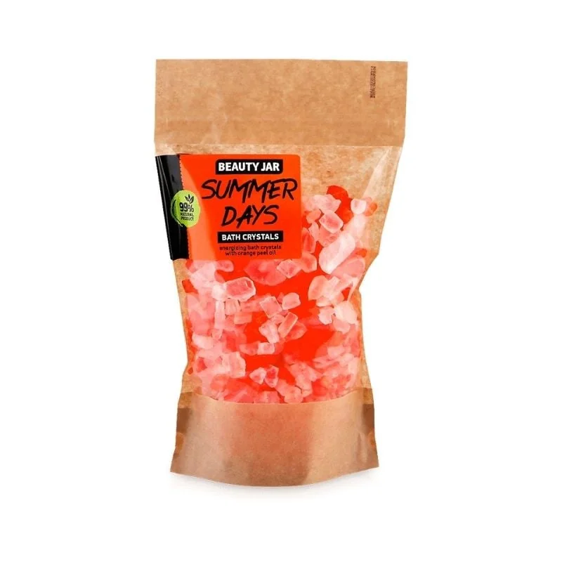Beauty Jar Cristale De Baie Energizante Cu Ulei Din Coajă De Portocală, Summer Days, 600 G
