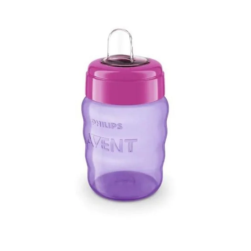 Avent SCF553/03, Cana Cu Tetina De Formare 9Luni+, Mov, 260Ml