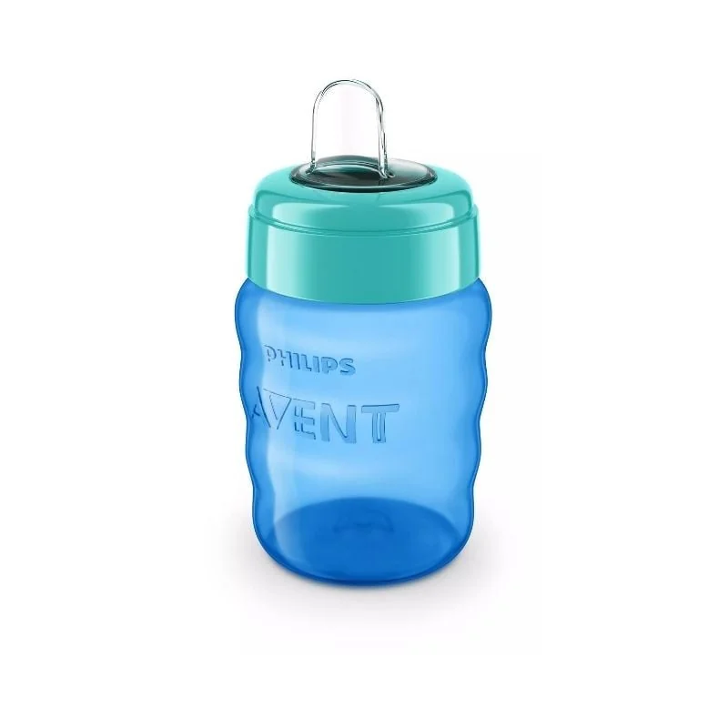 Avent Scf553/05, Cana Cu Tetina De Formare 9 Luni+, Albastru, 260 Ml