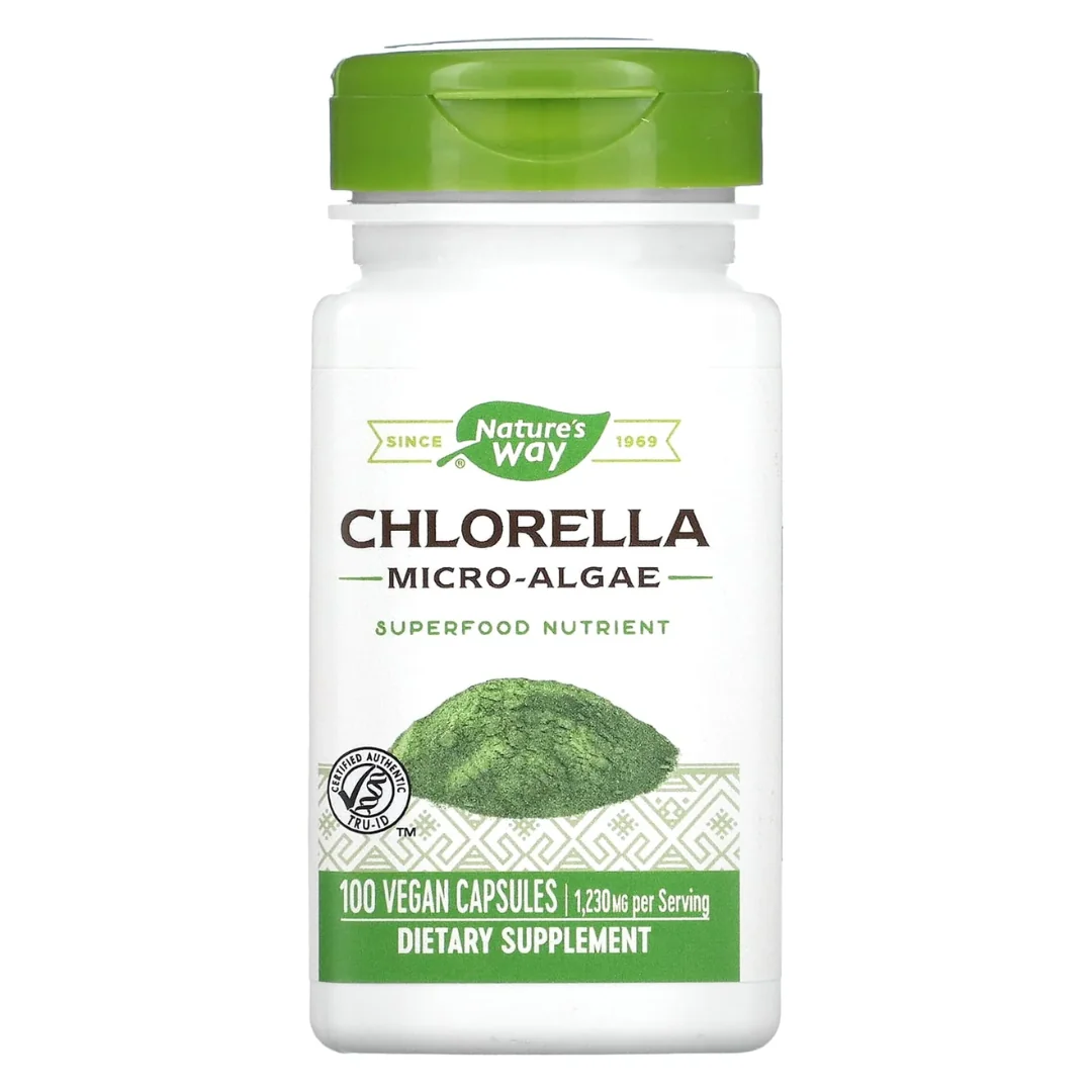 Chlorella Micro-Algae 410mg Nature's Way, 100 Capsule, Secom