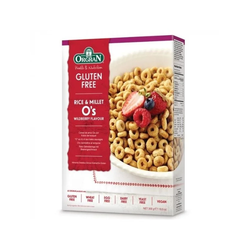 Orgran Cereale Din Orez Și Mei Cu Fructe De Pădure, 300G