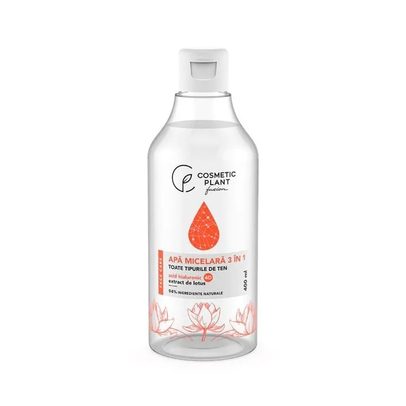 Cosmetic Plant Apa Micelară Cu Acid Hialuronic 4D & Extract De Lotus, 400ml