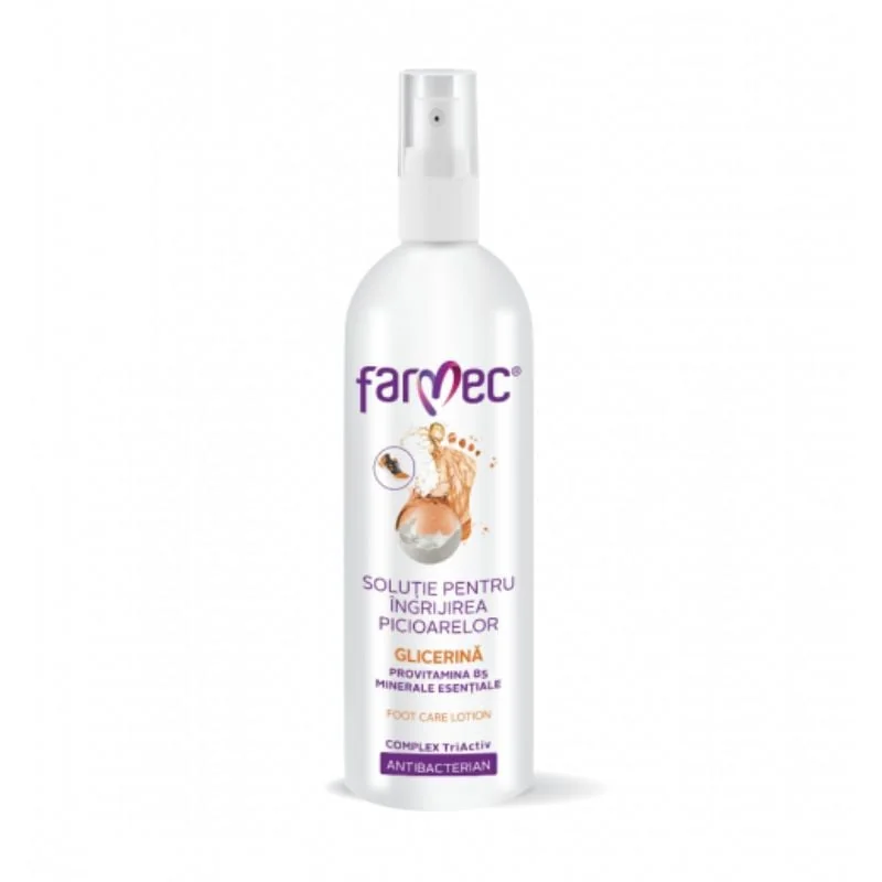 Farmec Solutie Pentru Ingrijirea Picioarelor Cu Glicerina, 200ml