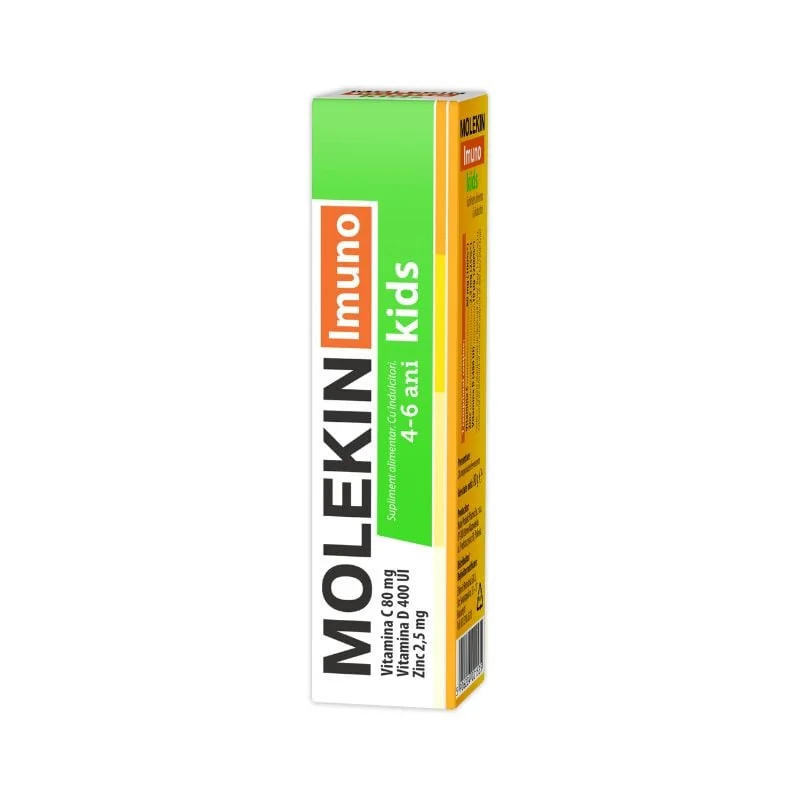 Molekin Imuno Kids 4-6 Ani, 20 Comprimate Efervescente
