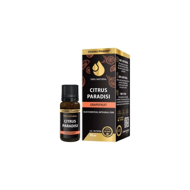 Ulei Esential De Grapefruit, 10Ml, Cosmo Pharm