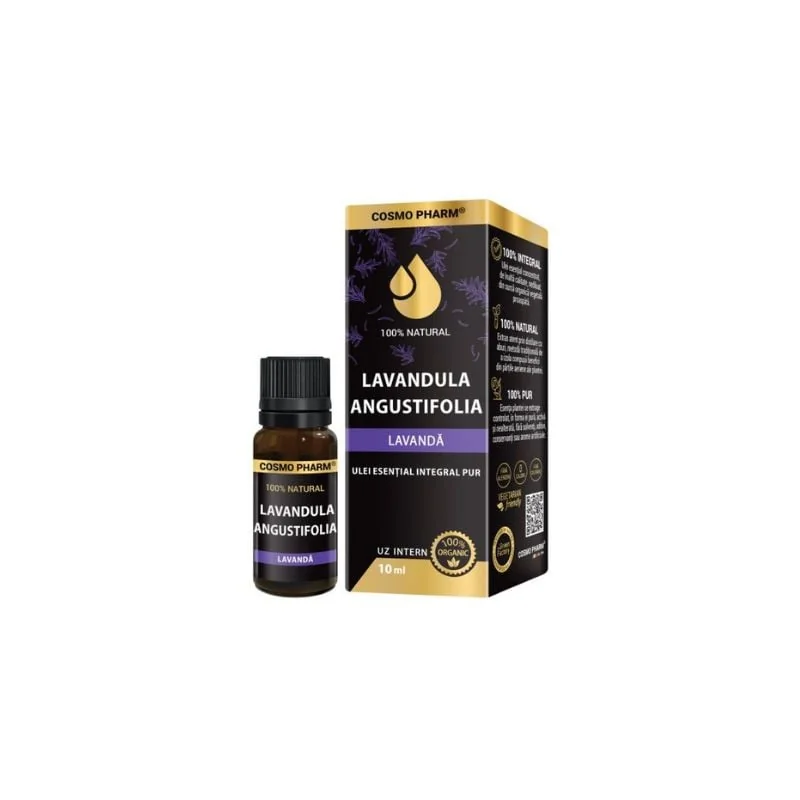 Ulei Esențial Integral Pur De Lavandă, 10 Ml, Cosmo Pharm