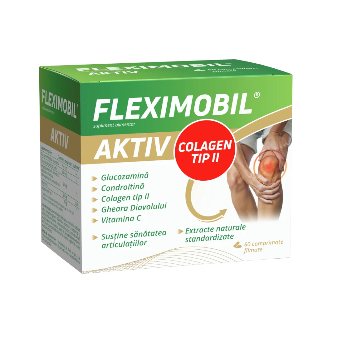 Fleximobil Aktiv, 60 Comprimate Filate, Fiterman Pharma