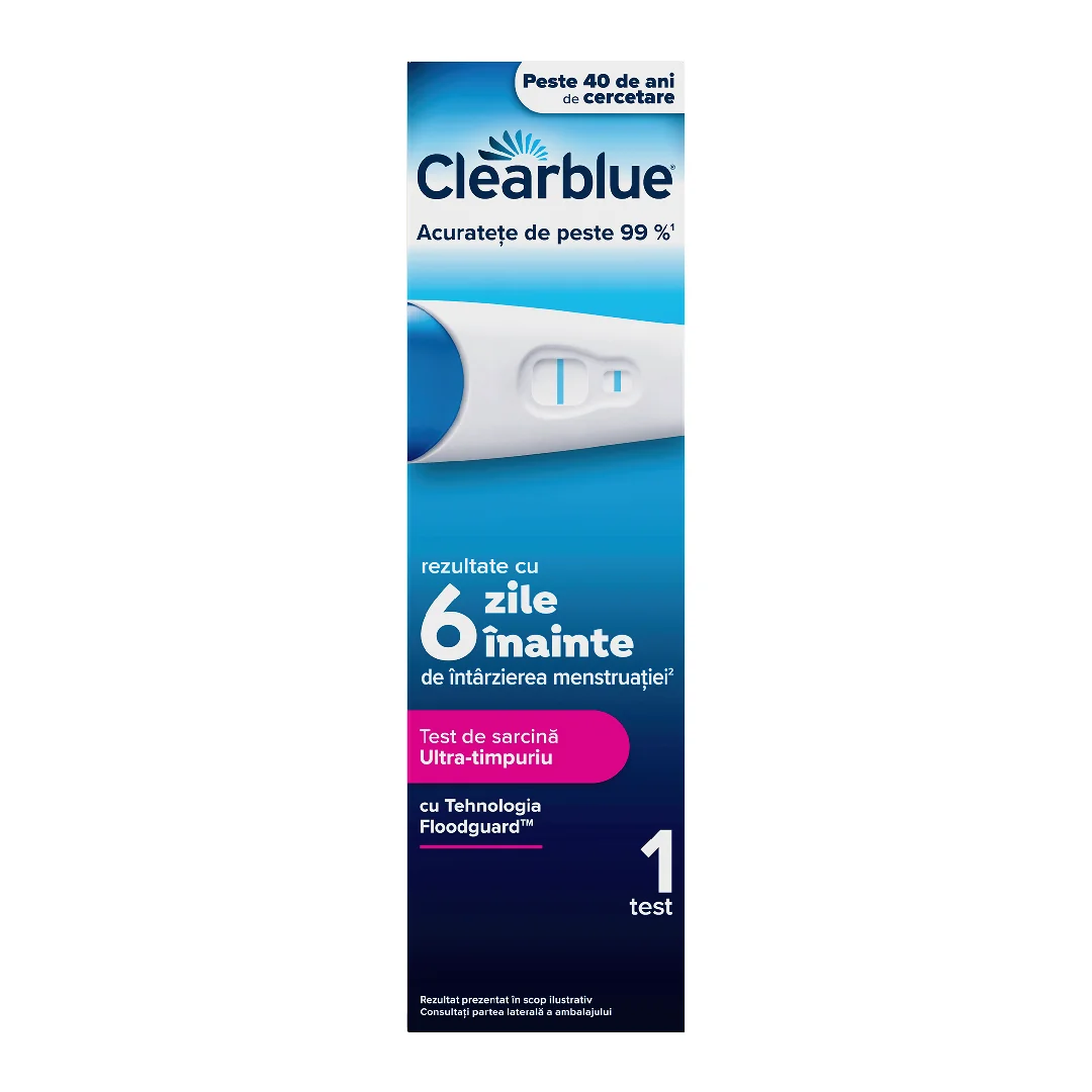 Test De Sarcina Ultra Timpuriu, 1 BUCATA, Clearblue
