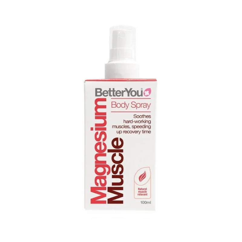 Spray De Corp Cu Magneziu Magnesium Muscle, 100 Ml, Betteryou