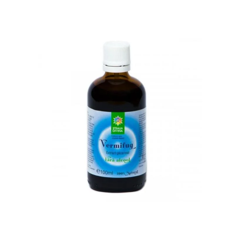 Vermifug, Extract Glicerat Fără Alcool, 100 Ml, Steaua Divina
