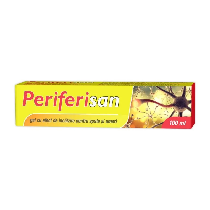 Gel Cu Efect De Încălzire Pentru Spate Și Umeri Periferisan, 100 Ml, Zdrovit