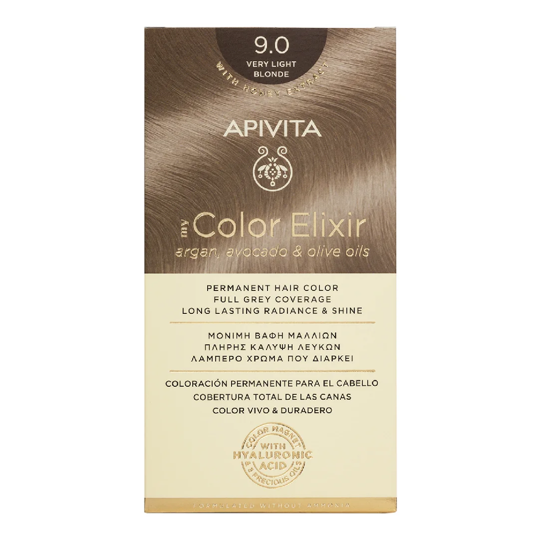 Vopsea De Par My Color Elixir, Very Light Blonde N9.0, 155 Ml, Apivita