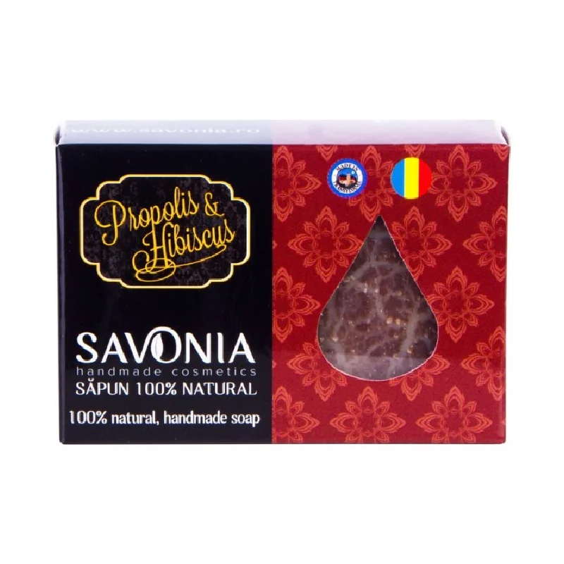 Sapun Natural Propolis Si Hibiscus, 90g, Savonia