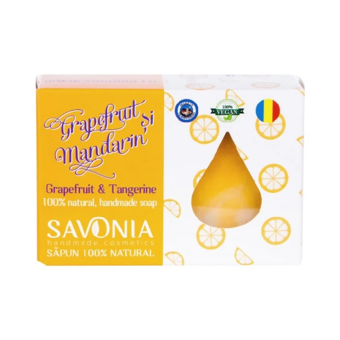 Sapun Natural Grapefruit Si Mandarin, 90g, Savonia