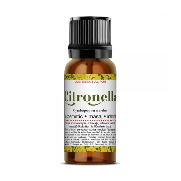 Ulei Esential De Citronella, 10 Ml, Steaua Divina