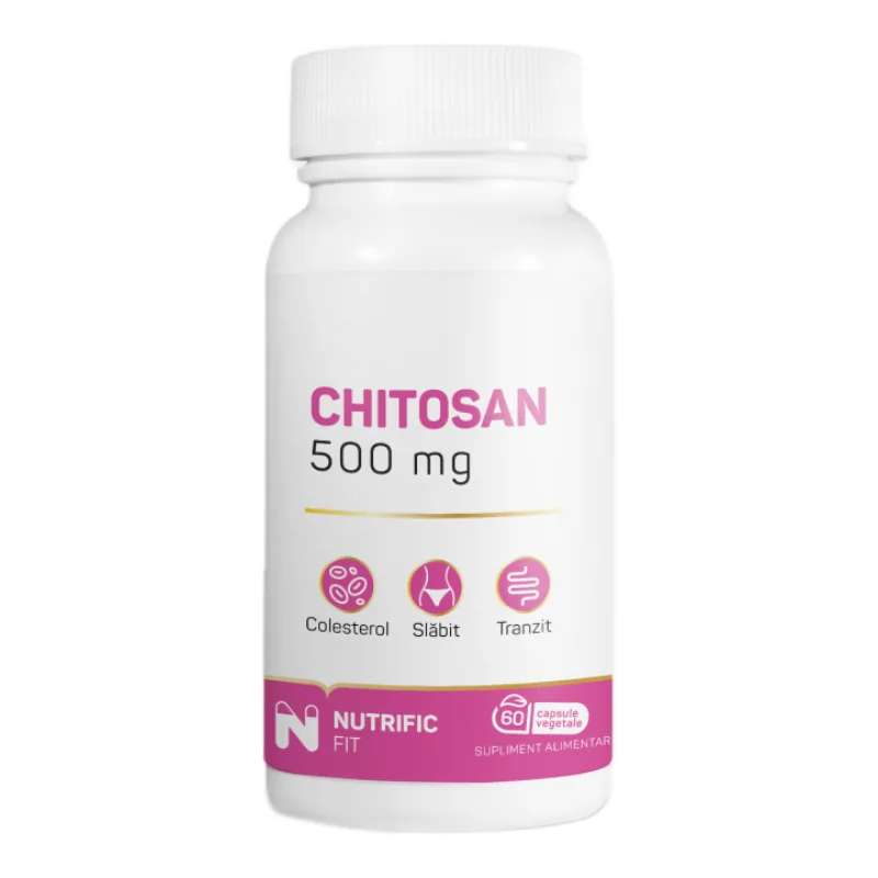Chitosan 500mg, 60 Capsule Vegetale, Nutrific