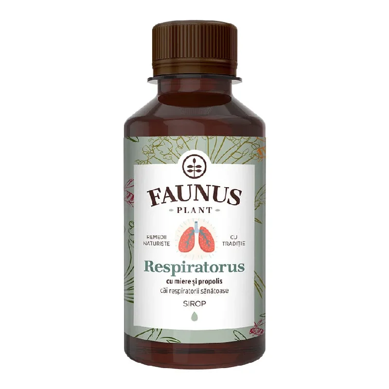 Sirop Respiratorus Cu Miere Si Propolis, 200 Ml, Faunus Plant