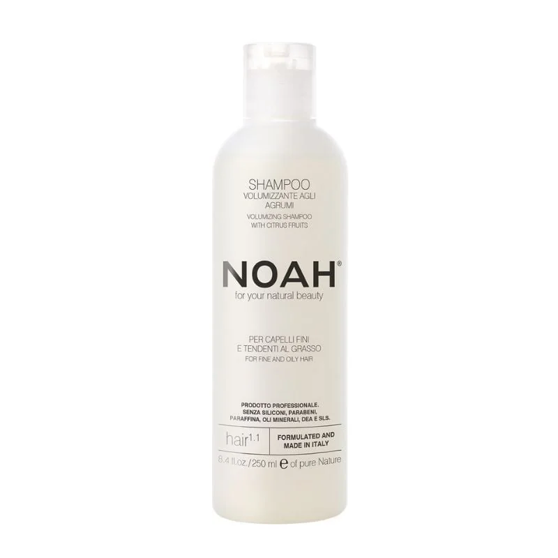 Noah Sampon Natural Volumizant Cu Citrice Pentru Par Fin Si Gras (1.1), 250 Ml