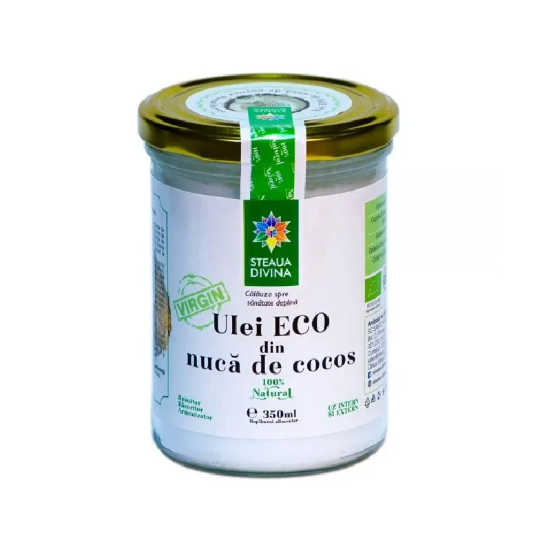 Ulei Bio Din Nuca De Cocos, 350 Ml, Steaua Divina