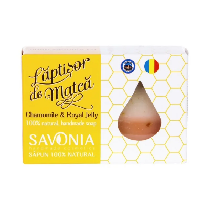 Sapun Natural Musetel Si Laptisor De Matca, 90 G, Savonia