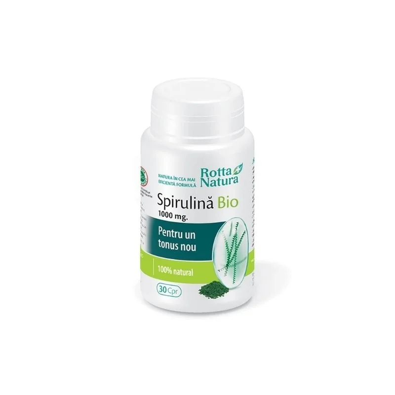 Rotta Natura Spirulina Bio 1000 Mg, 30 Comprimate