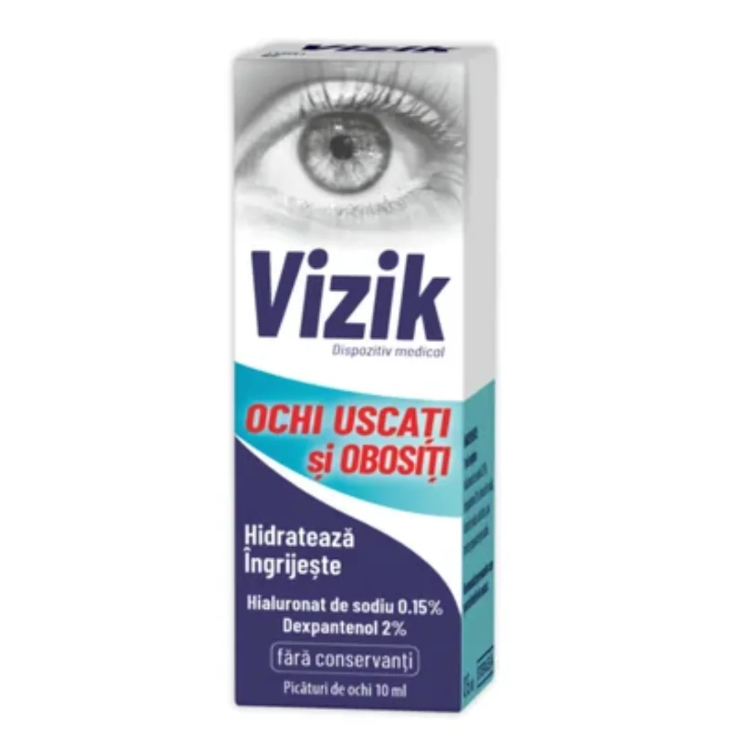 Vizik Picături Pentru Ochi Uscați Și Obosiți, 10 Ml, Zdrovit