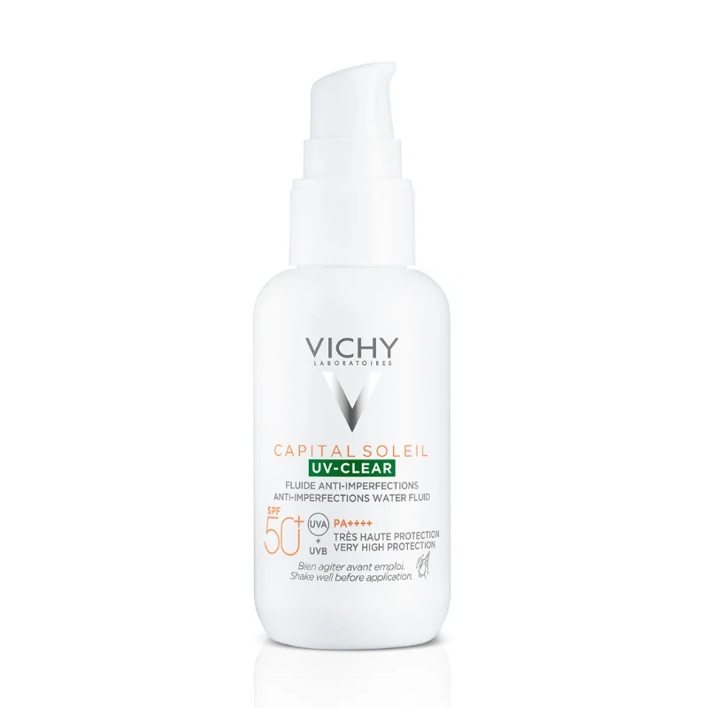 Fluid Anti-Imperfecțiuni Spf 50+ Capital Soleil Uv-Clear, 40 Ml, Vichy