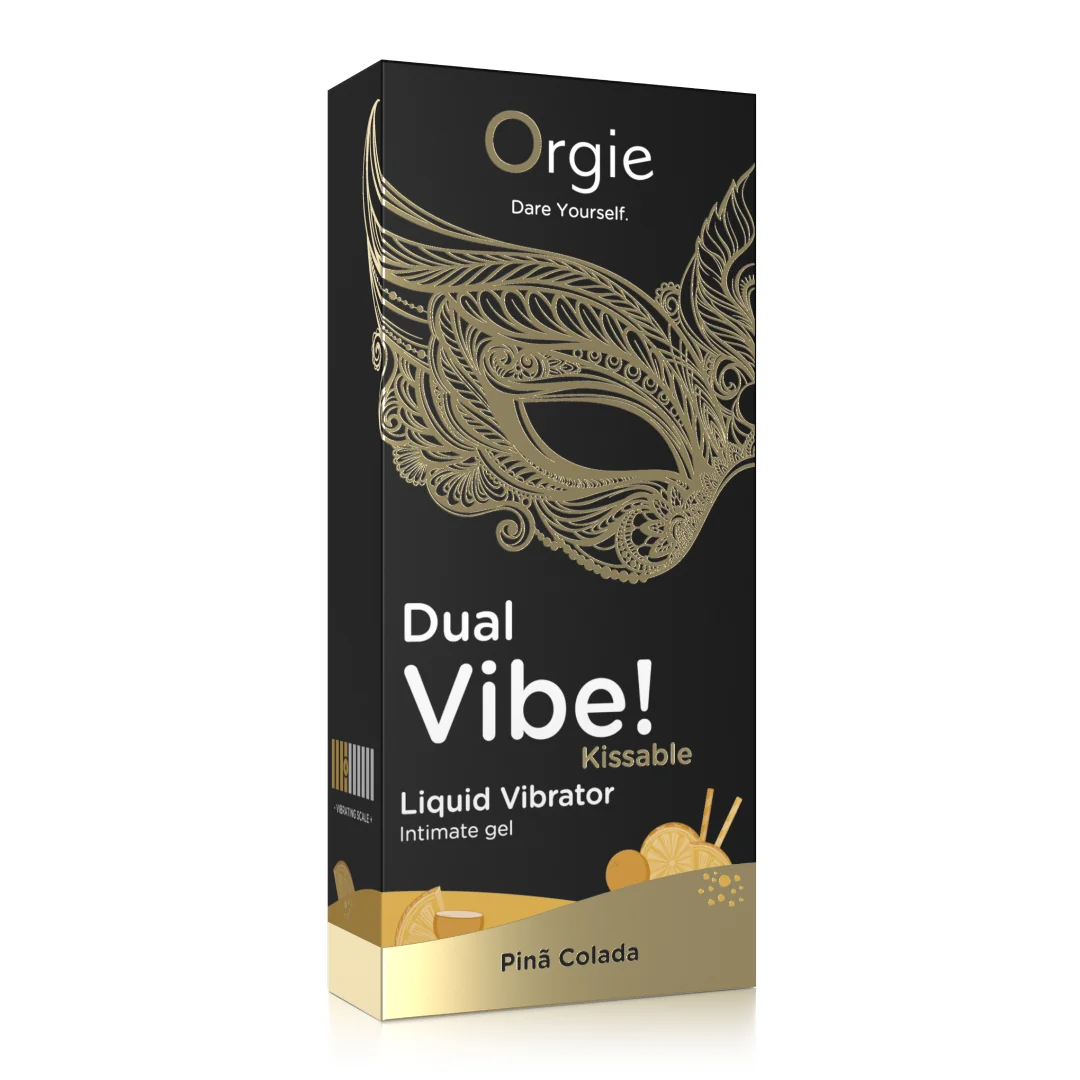 Gel Intim Vibrator, Dual Vibe, Pina Colada, 15 Ml, Orgie